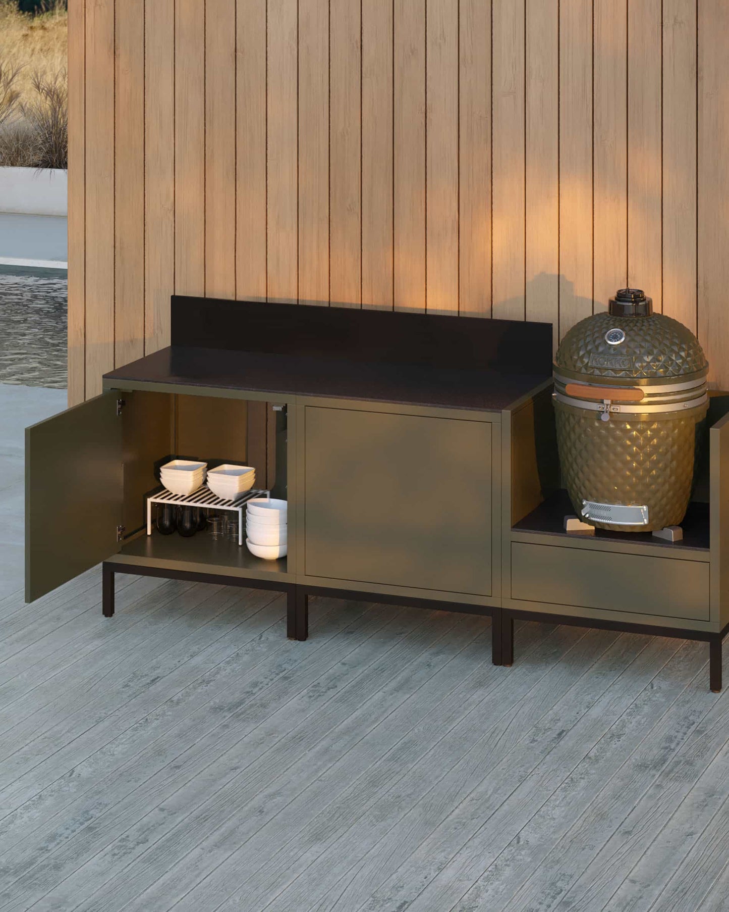 Cuisine d'extérieur PILOTIS - 3 modules pour Kokko