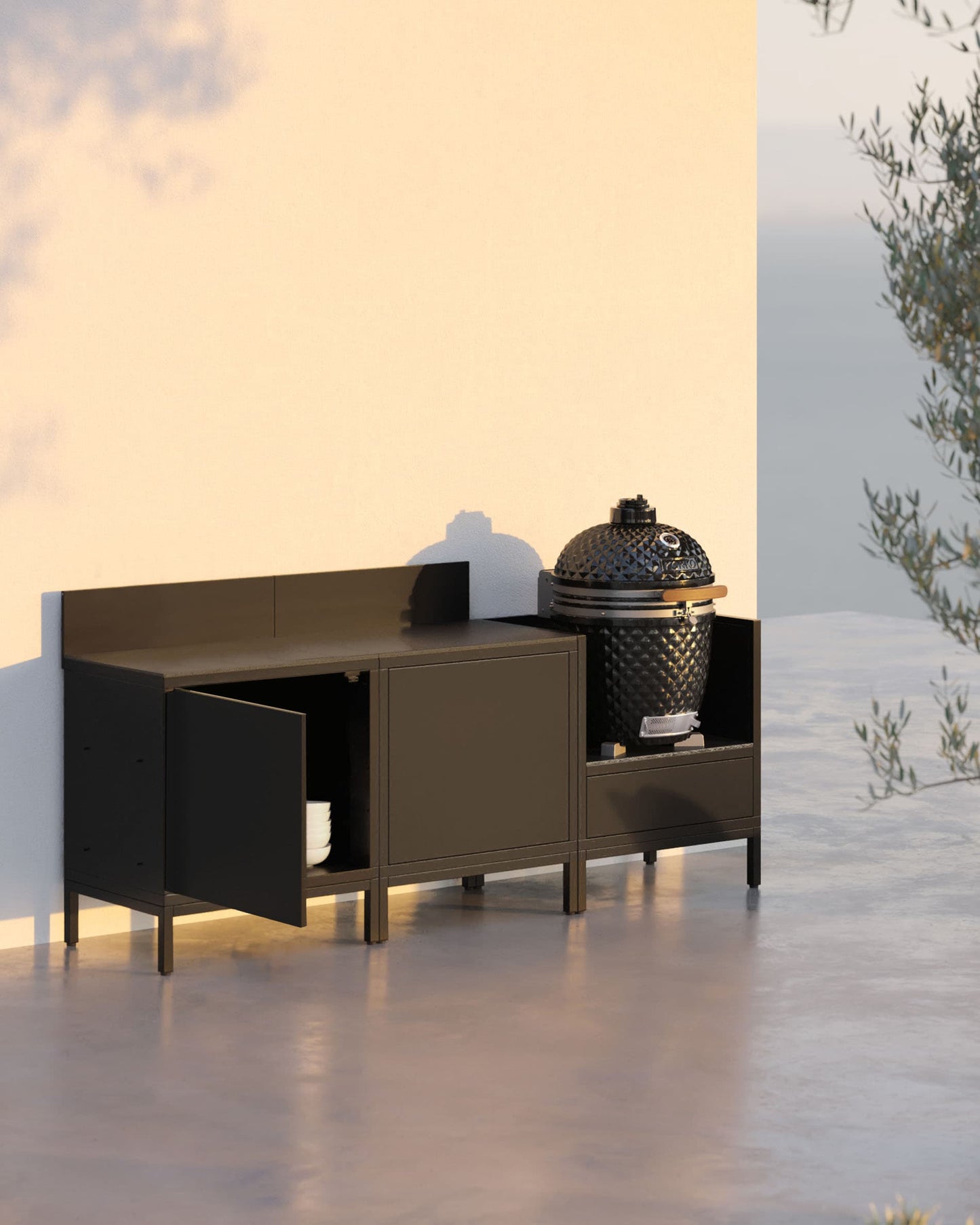 Cuisine d'extérieur PILOTIS - 3 modules pour Kokko