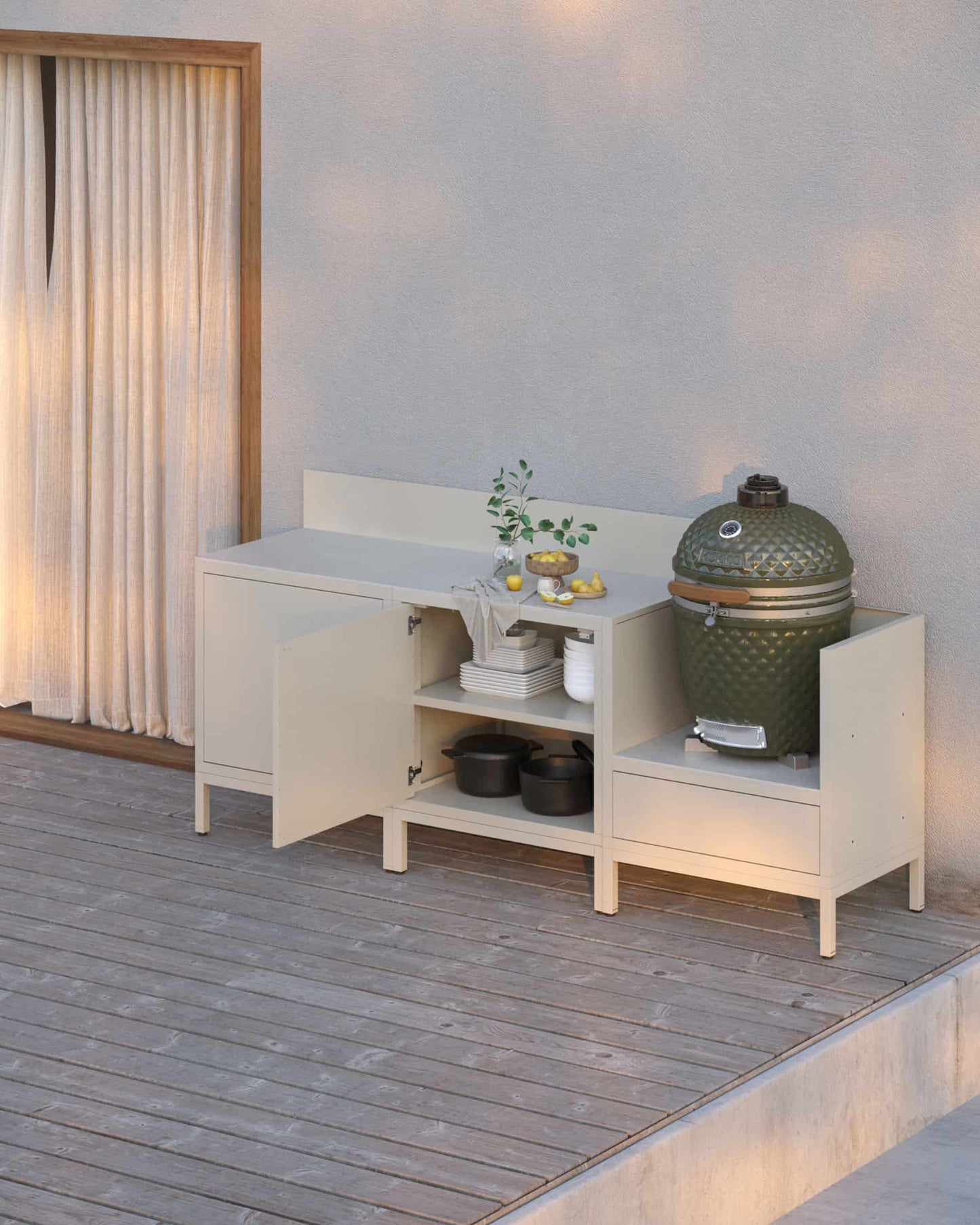 Cuisine d'extérieur PILOTIS - 3 modules pour Kokko