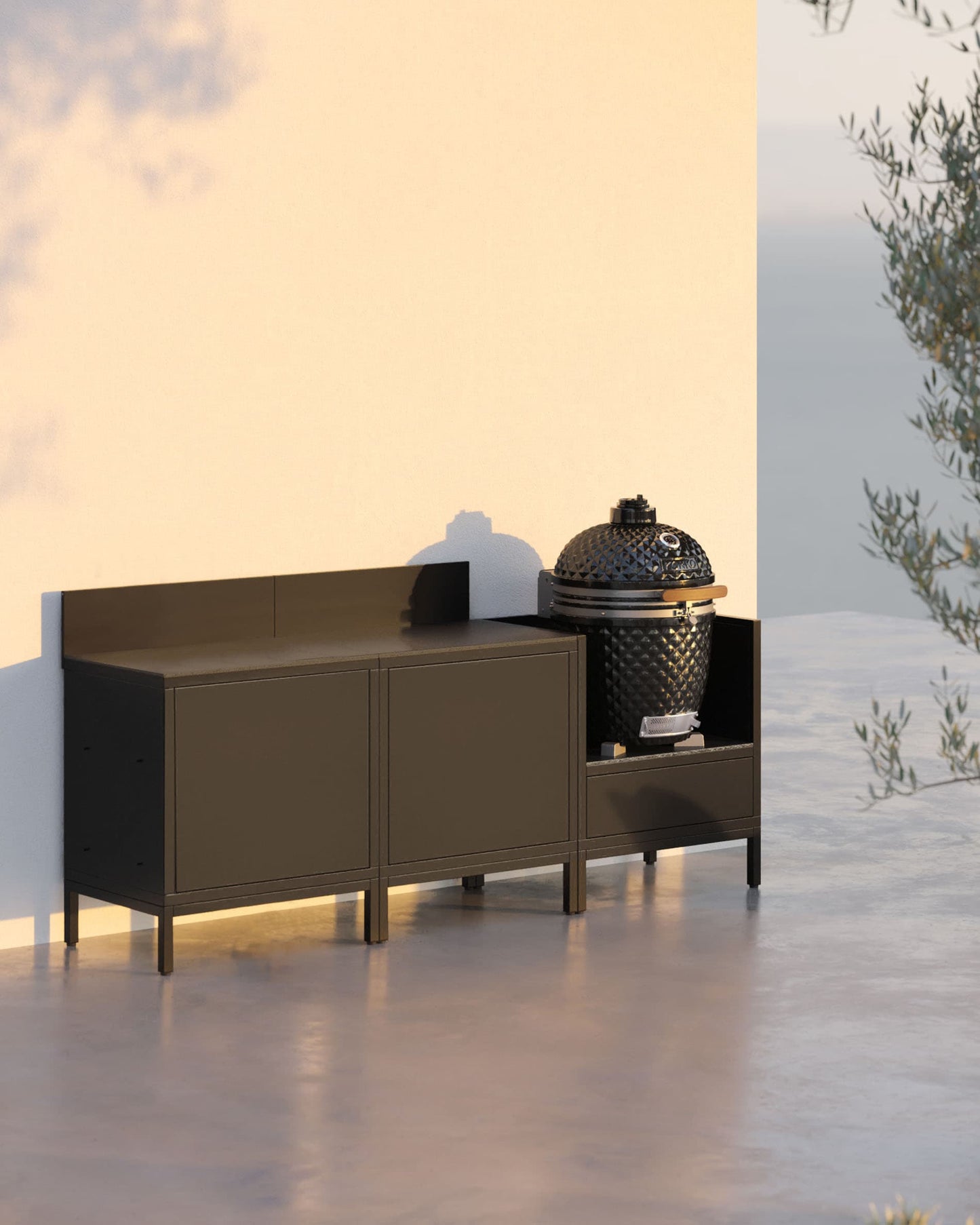 Cuisine d'extérieur PILOTIS - 3 modules pour Kokko